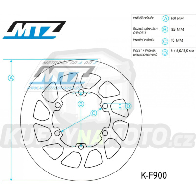 Kotouč brzdový MTZ Classic - VOR 492 Enduro