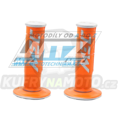 Rukojeti/Gripy MEC Racetech Dual Compound Racing ExtraSoft šedo-oranžové