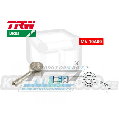 Koncovka brzdové hadice TRW VarioFlex MV10A00 (banjo 10mm přímé) - materiál nerez
