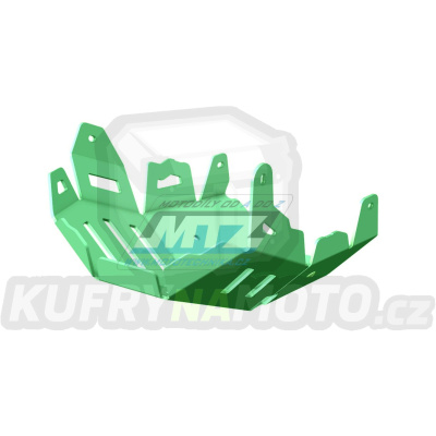 Kryt pod motor hliníkový Dual Sport - Kawasaki KLE650 Versys / 15-21 - barva zelená