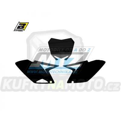 Polepy číslových tabulek (vystřižené) - Suzuki RMZ250 / 10-18 - barva černá