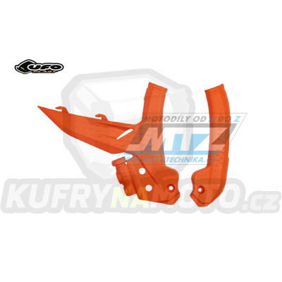 Kryty rámu KTM 125SX+150SX+250SX + 250SXF+350SXF+450SXF / 23-25 + EXC+EXCF / 24-25 - barva oranžová