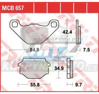 Destičky brzdové DP9049-LU TRW Lucas MCB657 - směs Allround