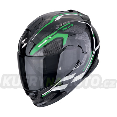 Moto přilba SCORPION EXO-491 KRIPTA černo/zeleno/bílá