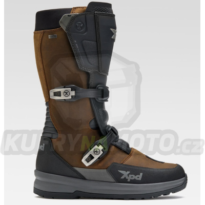 Moto boty XPD X-ADVENTURE H2OUT hnědé