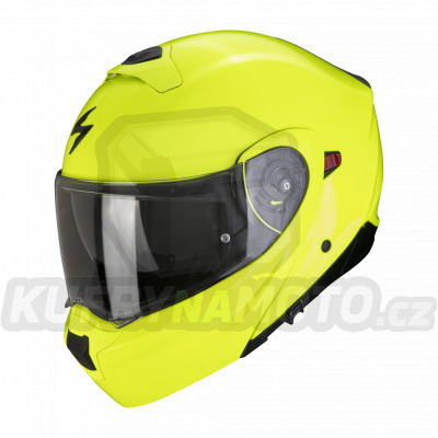 Moto přilba SCORPION EXO-930 EVO solid neonově žlutá - BEZ PINLOCKU