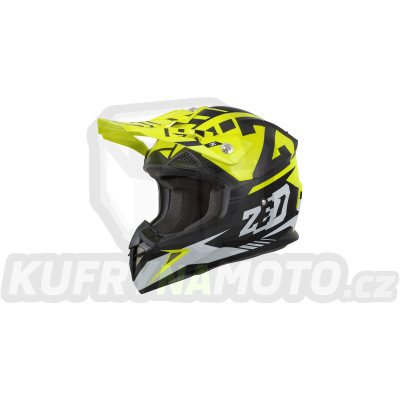 přilba X1.9, ZED (žlutá fluo/černá/bílá)
