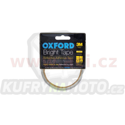 reflexní samolepící páska Bright Tape, OXFORD (šedá reflexní, délka 4,5 m, šířka 10 mm)