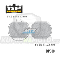 Destičky brzdové DP300 - DP BRAKES směs Premium Sinter OEM