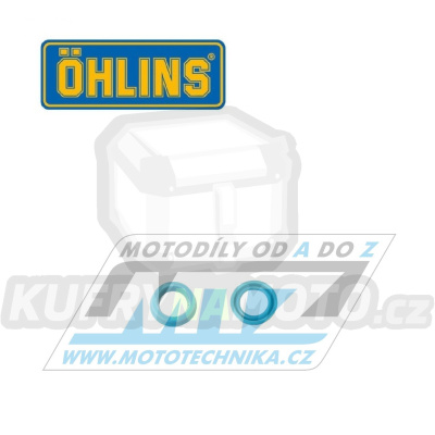 Těsnění/Gufero cartridge přední vidlice Öhlins - L-Cup modré - rozměry 8x12x3,6mm