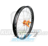Kolo kompletní přední 1,60x19&quot; (oranžový náboj / černý ráfek) - KTM 85SX / 12-25 + Husqvarna TC85 / 14-25 + Gas-Gas MC85