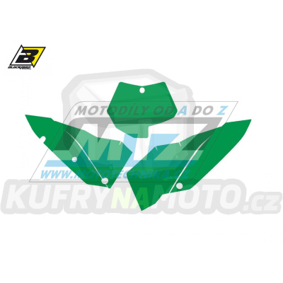 Polepy číslových tabulek (vystřižené) - KTM SX+SXF / 07-10 - barva zelená