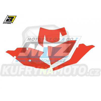 Polepy číslových tabulek (vystřižené) - KTM EXC / 17-19 - barva červená