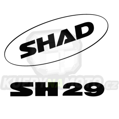 Samolepky SHAD D1B291ETR bílá pro SH29