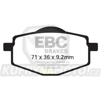 Brzdové destičky EBC FA101TT