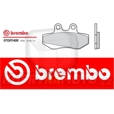 Brzdové destičky Brembo SIMSON SM 125 r.v. Od 01 -  směs Originál Přední