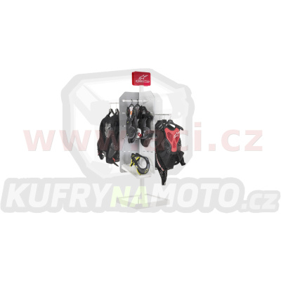 stojan kombinovaný na mx přilby a protektory, ALPINESTARS (ŠxHLxV = 60x60x200 cm)
