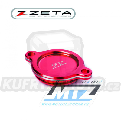 Víko olejového filtru - ZETA ZE90-1183 - Kawasaki KXF450+KX450 / 16-25 + KX450X - červené