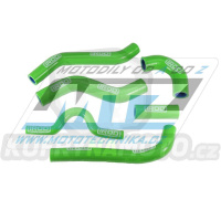 Hadice chladiče Kawasaki KXF250 / 07-08 - zelené (sada 6ks)