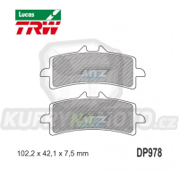 Destičky brzdové DP978-LUSV TRW Lucas MCB792SV - směs Sinter Road