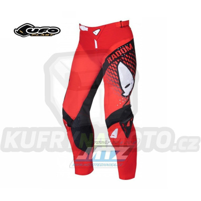 Kalhoty motokros UFO Slim Radom - červené - velikost 32/50