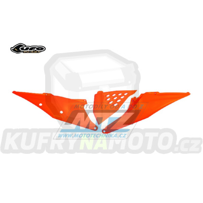Bočnice Racing s děrovaným krytem KTM SX+SXF / 19-22 + EXC+EXCF / 20-23 - barva FLUO oranžová (neon oranžová)