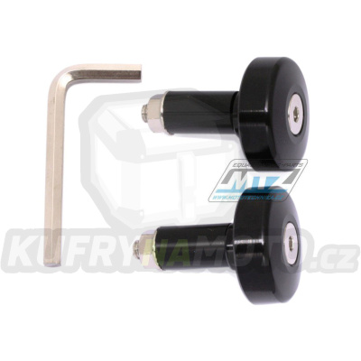 Koncovky/závaží řidítek Alloy - černé (pro vnitřní průměr řidítek ¤17mm)