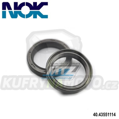 Gufero přední vidlice NOK - rozměry: 43x55x11/14mm - Öhlins