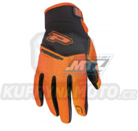 Rukavice motokros PROGRIP 4010/18 - černo-oranžové - velikost S