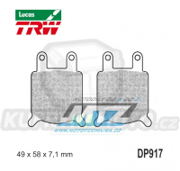 Destičky brzdové DP917-LU TRW Lucas MCB536 - směs Allround