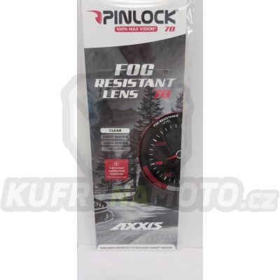 Folie Pinlock® typu 70 AXXIS MAX VISION V-14 čírá pro helmy COBRA a HAWK