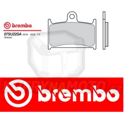 Brzdové destičky Brembo SUZUKI GSF BANDIT 1200 r.v. Od 97 - 00 směs SA Přední
