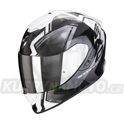 Moto přilba SCORPION EXO-1400 AIR CORSA černo/bílá