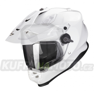 Moto přilba SCORPION ADF-9000 AIR solid perleťově bílá-TEST ME