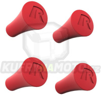 náhradní gumové koncovky pro držáky X-Ggrip, 4ks,(červené) RAM Mounts