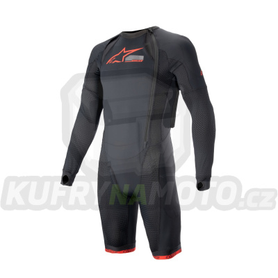 vnější vrstva airbagové vesty TECH-AIR®10, ALPINESTARS (černá/červená/šedá, standardní provedení s krátkými nohavicemi)