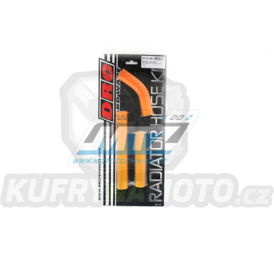 Hadice chladiče DRC RADIATOR HOSE KIT - DRC D47-01-997 - KTM 250SX / 07-10 + 250EXC+300EXC - oranžové (sada 3ks)