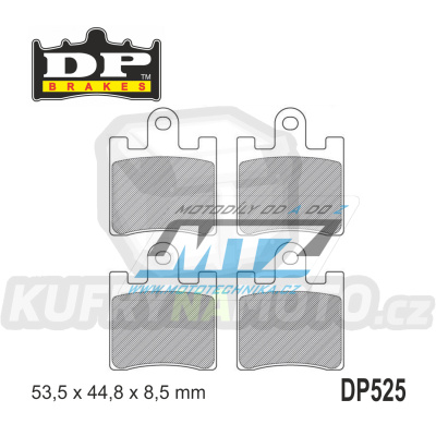 Destičky brzdové DP525 - DP BRAKES směs Premium Sinter OEM