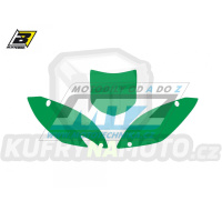 Polepy číslových tabulek (vystřižené) - Kawasaki KXF450 / 09-11 - barva zelená