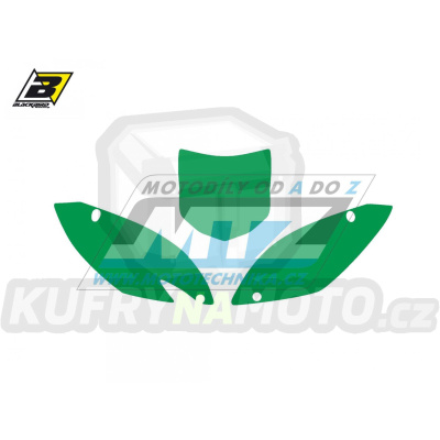 Polepy číslových tabulek (vystřižené) - Kawasaki KXF450 / 09-11 - barva zelená