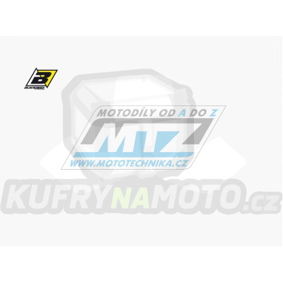 Polepy číslových tabulek (vystřižené) - Kawasaki KX125+KX250 / 94-98 - barva bílá