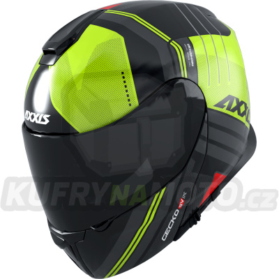 Výklopná helma AXXIS GECKO SV ABS epic b3 lesklá fluor žlutá L