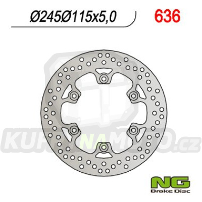Brzdový kotouč moto NG 636