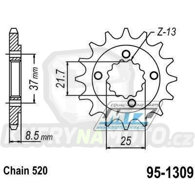 Kolečko MTZ 14 zubů-95-1309-14- výprodej