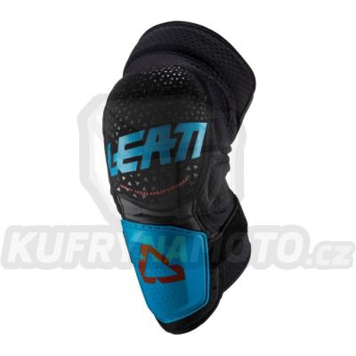 LEATT 3DF HYBRIDNÍ Fuel / ČERNÉ chrániče kolen ČERNÉ ČERNÉ / MODRÁ VELIKOST L / XL-5019400661-akce