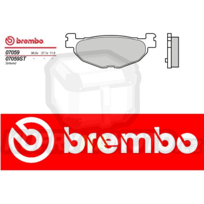Brzdové destičky Brembo YAMAHA MAJESTY 400 r.v. Od 04 -  XS směs Zadní