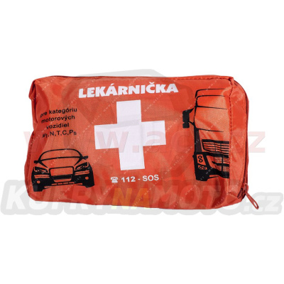 autolékárnička SK - textilní (výbava dle vyhlášky MDaV SR č.134/2018) oranžová