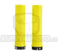 gripy DRIVER MTB LOCK-ON se šroubovacími objímkami, OXFORD (žlutá fluo, délka 130 mm, 1 pár)