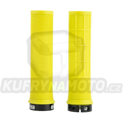 gripy DRIVER MTB LOCK-ON se šroubovacími objímkami, OXFORD (žlutá fluo, délka 130 mm, 1 pár)