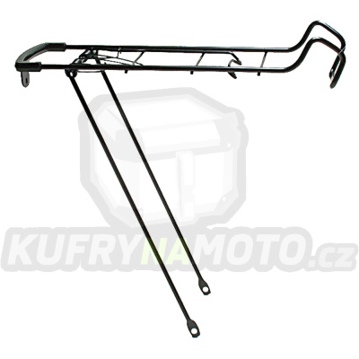 trubkový nosič brašen STEEL SPRING TOP LUGGAGE CARRIER, OXFORD (černý, s fixací vrchní části pomocí pružiny)
